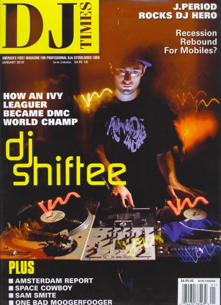 DJ Shiftee on the cover of DJ Times Jan. 2010