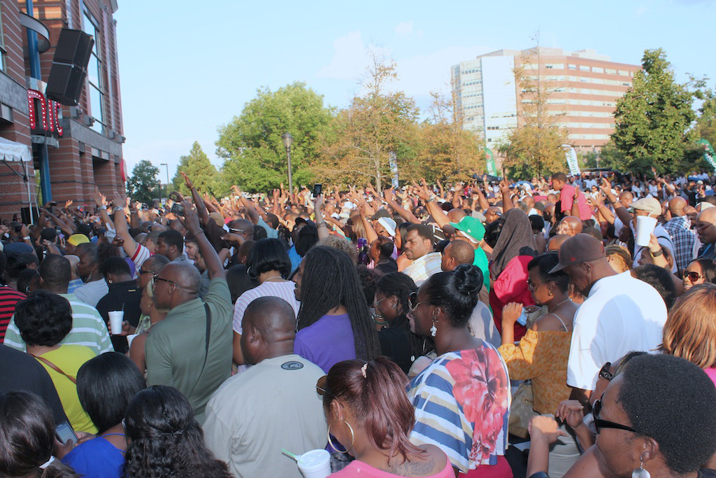 Rakim brought the people out to NJPAC. It was packed with people in all directions.