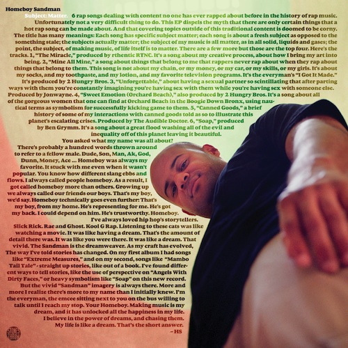 HomeboySandmanSubjectMatter