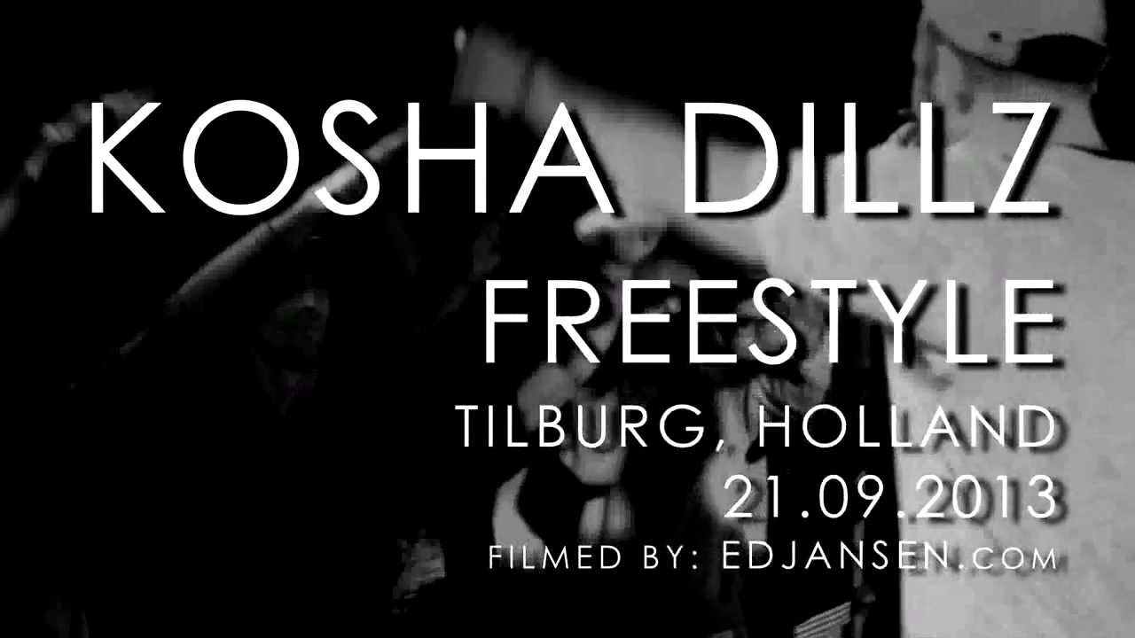 Kosha Dillz freestyling in Tilburg, Holland