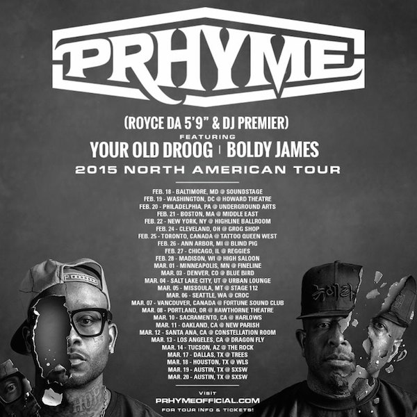 PRhyme - 2015 Tour