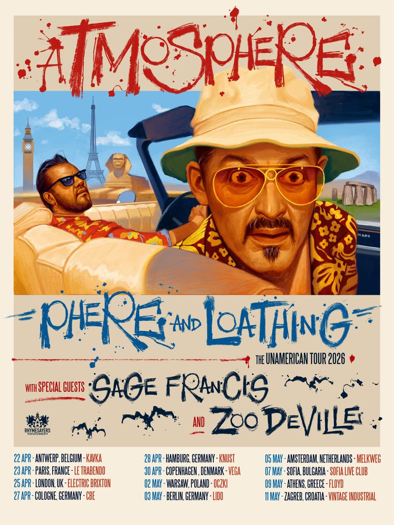 Atmosphere Return to Europe with “Phere & Loathing” Tour 2026